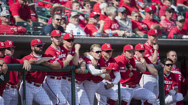 Nebraska baseball dugout 2021